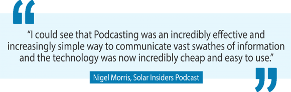 How a podcast contributed to 10X growth for a small solar energy business