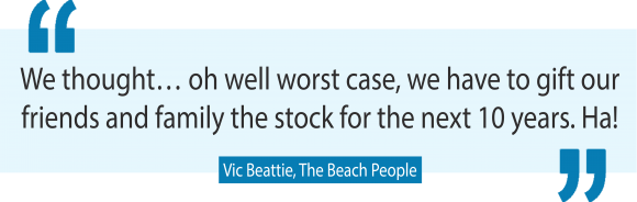 120,000 round beach towels later, co-creator Victoria Beattie shares her secrets to running a very chilled business